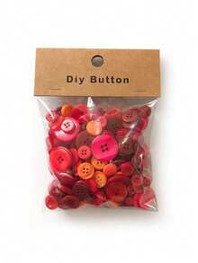 0.9-3.5CM Random Assorted Colorful Resin Buttons, DIY Handmade Decorative Buttons Clothing Material Accessories - Multicolor - View 16