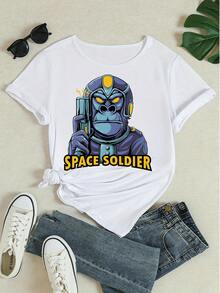 Women T-Shirts - 白色 - 查看 4
