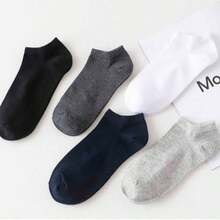 4/5/10/20 Pasang Kaos Kaki Pria Model R, Menyerap Keringat, Bernapas, Nyaman, Kaos Kaki Tak Terlihat, Cocok untuk Pemakaian Sehari-hari, Kaos Kaki Kerja, Semua Musim - MultiWarna - View 6