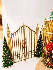 2pcs /3D Pop‑Up Santa Claus Castle Greeting Card, 3D Christmas Greeting Card That Comes With Matching Envelope, Christmas Season's Greeting Card, Christmas Surprise Gift Card, Christmas Gift And Festive Decorative Greeting Card - Set - View 4