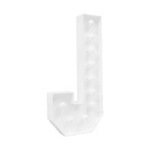 YUNRUX Light-Up Letters, White Glowing Letters, Large Letter Light, Letter J - A - 查看 4