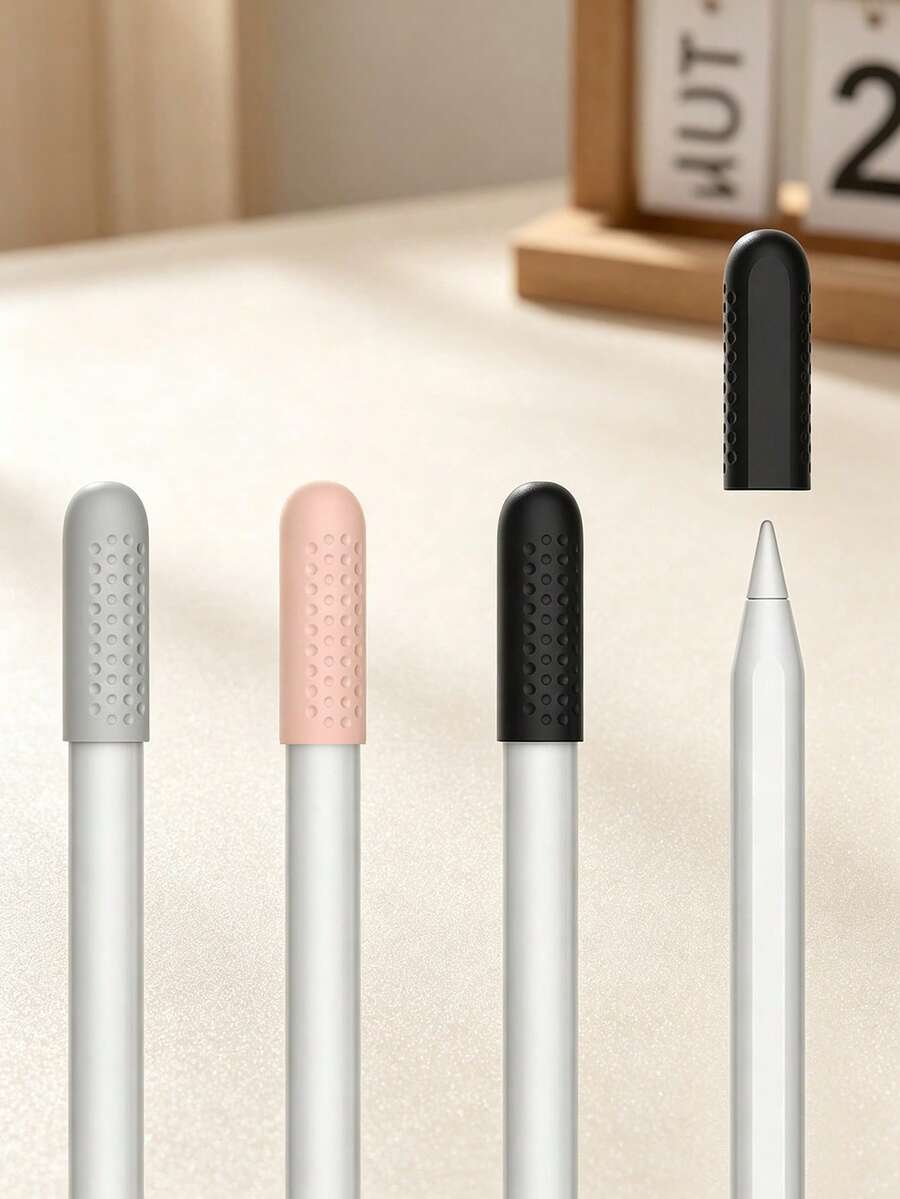 Silicone Pencil Sleeve Compatible With Apple Pencil Pro, Pen Tip Protector Cover - Multicolor - View 1
