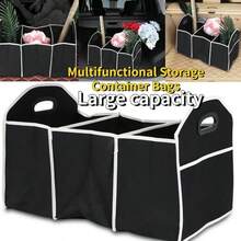 Foldable Car Trunk Organizer With 3 Compartments – Waterproof Collapsible Storage Bag For SUV, Sedan & Truck, Portable Cargo Organizer - A - View 5