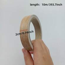 1 捲自黏式封邊條，撕開即貼裝飾邊飾條，家具桌子與櫃板封邊，易於安裝，適合現代居家裝飾 - 白色 - 查看 4