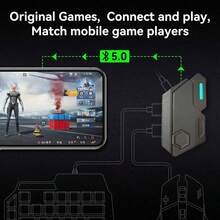 Mobile Phone Controller Gaming Keyboard Mouse Converter Mobile Controller Gamepad BT5.0 Wireless Adapter - View 6