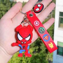 FIFA Co-Branded Q-Version Figurine Keychain, PVC Soft Rubber Material, 3D Character Pendant, Cartoon Style, Backpack Accessory, Niche Creative Hanging Ornament - Multicolor - View 7