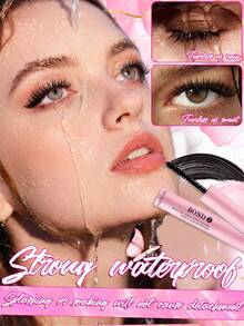 72H Strong Hold 2-In-1 Lash Bond And Seal, Latex-Free Black Lash Glue For False Lashes, All-Day Wear Waterproof Sweatproof Adhesive, Summer Essential & Travel-Friendly For DIY Eyelash Extensions - Pink - View 2
