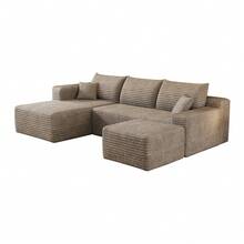 Sofa Camel 4 Seat Made Of Fabric For Living Room - 駱駝色 4 人座 - 查看 10