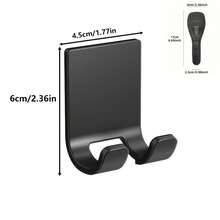 Minimalist Universal Hook, Suitable For Bathroom Accessories, Space-Saving Wall-Mounted Design, Suitable For Minimalist Style Men And Women, Rechargeable Phone, Perfect Storage And Organization, Razor Holder, Bathroom Decor, Suitable For Kitchen And Bathroom - Multiple Styles - View 11