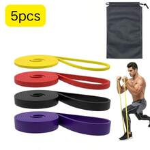 Heavy Duty Resistance Bands And Pull-Up Assist Bands - Suitable For Strength Training, Fitness Workout, Stretching, Home Exercise; Great Gift For Men On Halloween And Christmas. - Multicolor - View 15