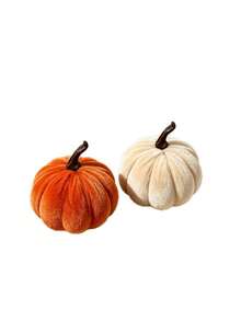 Artificial Pumpkin Thanksgiving Halloween Autumn Colorful Pumpkin Decor Props Velvet Pumpkin - Multicolor - View 2