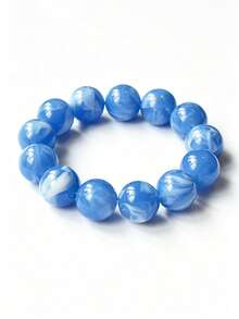 1pc Bohemian Round Bead Faux Agate Exaggerated Minimalist Women's Beaded Bracelet Party Gathering Multicolor-Mixed Color Random - Bracelet - View 27