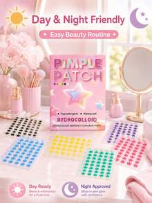 280/1120PCS Multi-Colored Star-Shaped Pimple Patch, Formulated With Gentleness And Comfort, Are Skin-Friendly And Natural For Pimple Patch Care. Adorable Patches For Girls - Star - View 4