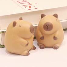 Capybara Chick Squeeze Toy Stress Relief Cute Capybara Venting Tool Office Decompression Healing Small Ornament - Multicolor - View 10