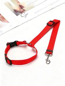 1 pièce Laisse de pour chien en voiture, Laisse intérieure pour animal de compagnie, Ceinture de pour chien, Boucle de siège pour chien, Accessoires de siège de voiture pour chien, Cadeau de Noël pour siège de voiture pour chien, Housse de siège de voiture pour chien, Siège de voiture pour animal de compagnie - Multicolore - Voir 13
