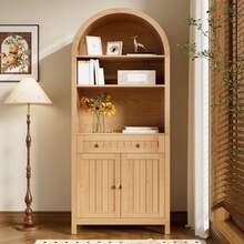 Sideboard Natural Made Of Wood For Living Room And Dining Room - 自然的 - 查看 7