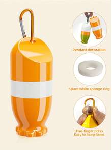 INYUSUN 1pc Portable Refillable Sunscreen Applicator Roller, Detachable For Outdoor Use, Hook And Loop Replaceable Sponge, Suitable For Outdoor Travel, Beach Sunbathing, Home Bathroom (With Spare Sponge) Dispenser Bottle, Travel Bottle Set - View 9