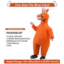 Horse Inflatable Costume Dinosaur Inflatable Costumes Horse Costumes Fancy Dress Christmas Costume Adult Costume,Halloween - Brown - View 6
