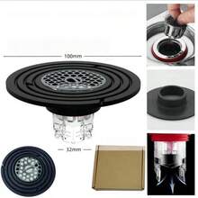 1pc Bathroom Drain Filter, Easy To Install, Prevents Pipe Clogging And Pest Intrusion, Ensures Smooth Drainage, Suitable For Bathroom, Kitchen, Bathtub, Shower, Sink And Other Drainage Holes - Multicolor - View 10