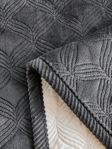 SANMOSPIN 1PC Solid Color Plush Sofa Cover - Modern Non-Slip Warm Sofa Protector, Same Color Edged Sofa Cushion, Suitable For 1-4 Seater Sofas - Machine Washable Polyester Home Decor - Dark Grey - View 8