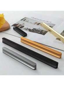 Furniture Handles, Black & Gold Cabinet And Wardrobe Pulls, Solid Aluminum Kitchen Cabinet Handles, Long Cabinet Drawer Pulls - Multi-color - View 4