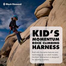BLACK DIAMOND Kids' Momentum  Rock Climbing Harness, Indoor/Outdoor Variant 1 - Wild Rose - View 2