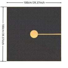 2pcs Square Control Fabric UV Resistant Ground Cover Mat For Vegetables And Fruit Trees Non-Woven Barrier Cloth - A - View 4