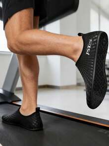 Men's Weightlifting Shoes, Squat Training Shoes, Stable Heel, Ankle Support, Powerlifting, Cross Training, Gym Athletic Shoes - Black - View 6