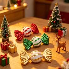 Christmas Candy Ball Decorations, Plastic Hanging Tree Ornaments, Featherless Holiday Decor, Suitable For Windows And Counters, No Assembly Required - Perfect For Home, Office And Commercial Spaces! - Multiple Styles - View 6
