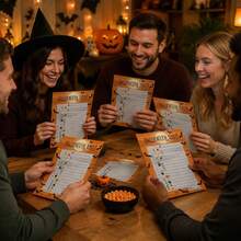 30Pcs-5pcs Halloween Word Search Game Card Set Halloween Party Game 30 Players Home Classroom Activities Fall Carnival Party Supplies - View 7