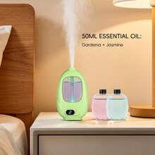 Smart Home Aromatherapy Diffuser, Wall-Mounted & Desktop Dual-Use Fragrance Diffuser, 9 Adjustable Mist Modes, Digital Display, One-Touch Control, Fine Mist Diffusion, Compatible With Various Essential Oils, Suitable For Bedroom, Living Room, Office, Hotel And Other Spaces, Portable And Easy To Place, Ideal For Holiday And Daily Practical Gift - 1PC - View 2