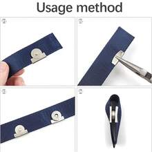 4 Sets Black, Gold, Silver And Bronze Stainless Steel Magnetic Snap Buttons - Perfect For Bags, Boxes, Curtains Etc. - Durable And Easy To Use, Secure Closure | Smooth Metal Surface | Sturdy Construction, Magnetic Snap Buttons - Buckle - View 3