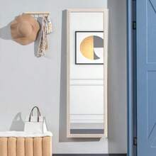 160 X 50 Cm Full-Length Mirror, Versatile, Rectangular Framed Design, White - White - View 6