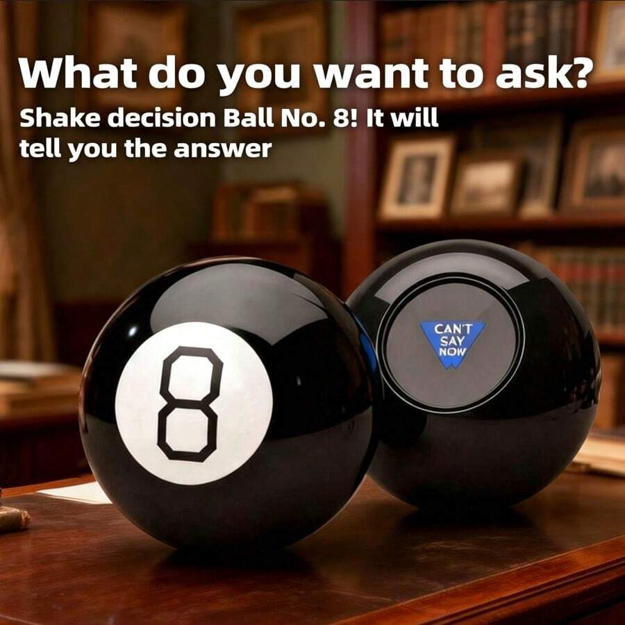 1pc Funny Magic , Magic Prediction Ball, Battery-Free, Fashion Creative Stress Relief Toy, Answer Prop, Prediction Prop, Birthday Gift, Perfect Gift