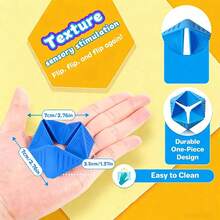 Cubo de Actividades Sensoriales para Niños, Juego de Texturasáctiles Multicolor, Mejora la Concentración, Juguete de Exploración Sensorial, Herramienta de Entrenamiento Cognitivo para Educación Temprana de Bebés - 4 uds. - Ver 6