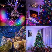 GYJAETM 1 String Outdoor Solar String Lights - 20/50/100 LED Bulbs, 8 Lighting Modes, IP65 Waterproof, Suitable For Yard, Fence, Balcony, Party, Christmas Tree, Wedding And Garden Decoration - Solar String Lights - View 4
