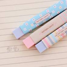 Rainbow Long Strip Eraser, Student-Specific Colored Eraser, Art Drawing Pencil Eraser - Multicolor - View 1