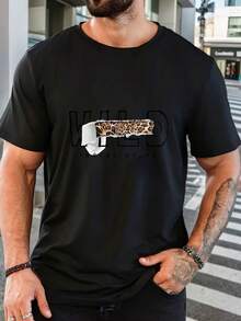 Men T-Shirts - 黑色 - 查看 6