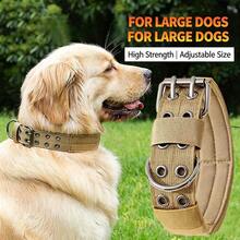 Tactical Dog Collar, Heavy Duty Nylon Dog Collar With Quick Release Buckle And Control Handle, Adjustable Pet Collar For Medium To Large Dog Training, Walking, Outdoor - Multicolor - View 6