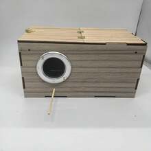 1件鸚鵡巢箱，天然木製鳥巢箱，小型鳥屋繁殖箱，適用於情侶鳥、小葵花鸚鵡、鸚鵡交配，鳥籠使用 - 查看 7
