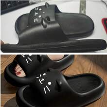 Chinelos Femininos Novos de Verão EVA com Plataforma Grossa de 8cm, Sandálias e Chinelos para Uso Externo, Slides de Salto Alto Impermeáveis e Antiderrapantes para Praia, Uso Interno/Externo, Presente - Chinelos Femininos - Visão 11