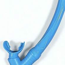 Swimming Snorkel With Soft Mouthpiece, Lightweight Snorkel For Snorkeling And Beach Diving - Lake Blue - View 7