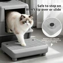 New Cat Litter Mat, Anti-Spill Anti-Tracking Double Layer Litter Pad, Filtering Odor-Proof Leak-Proof Cat Supplies - Multicolor - View 9
