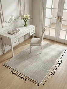 1pc Light Gray Minimalist Living Room Rug, Suitable For Kitchen, Dining Room, Bedroom, Room Holiday Decor, Indoor/Outdoor, Office, Lobby, Non-Slip Doormat, Bathroom Rug, Hallway, Study Gaming Area Rug - Light Grey - View 19