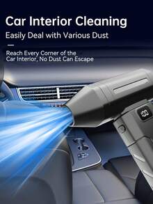 High Power Wireless Air Duster, Personal Cooling Fan With 2600mAh Rechargeable Battery, 6 Adjustable Speeds, Suitable For Keyboard, Computer, Car And Home Cleaning - Mini - View 5