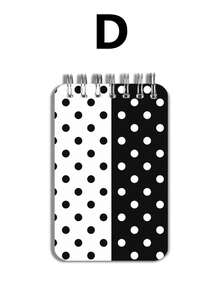 New Polka Dot & Stripe Pattern Mini Loose-Leaf Notebook - Portable Pocket Size, Suitable For Writing, Memo, Diary, Learning And Office, Thoughtful Gift For Teachers On Teacher's Day, Also Great Gift For Graduation, Birthday, Back To School Essential, Back To School Season, Back To School Must-Have (Mini Size) - Multicolor - View 11