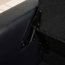 Storage Bench With Storage Black Made Of Wood For Entryway And Hallway - Black - View 9