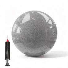 15cm/5.29inch Glitter Rhythmic Gymnastics Ball, Low‑Bounce Thickened Burst‑Proof Gym Ball With Air Pump, Slightly Tacky Surface For Secure Grip, For Beginner Home Practice, 6 Colors Optional - Multicolor - View 10