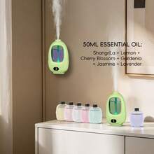 Smart Home Aromatherapy Diffuser, Wall-Mounted & Desktop Dual-Use Fragrance Diffuser, 9 Adjustable Mist Modes, Digital Display, One-Touch Control, Fine Mist Diffusion, Compatible With Various Essential Oils, Suitable For Bedroom, Living Room, Office, Hotel And Other Spaces, Portable And Easy To Place, Ideal For Holiday And Daily Practical Gift - 1PC - View 10