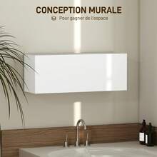 Over-The-Toilet Storage Cabinet, Engineered Wood, 80 X 25 X 30 Cm, For Bathroom And Toilet, White - Multicolor - View 5